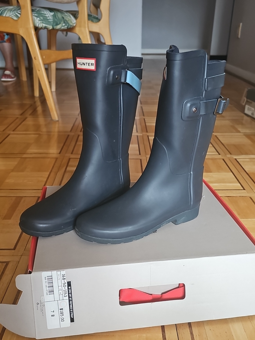 HUNTER Rainboots Blue Size 7